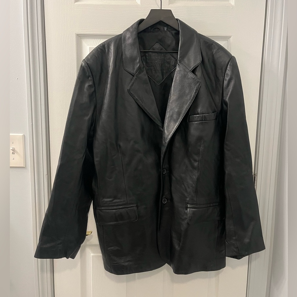 Vintage Roundtree & Yorke Black Leather Jacket